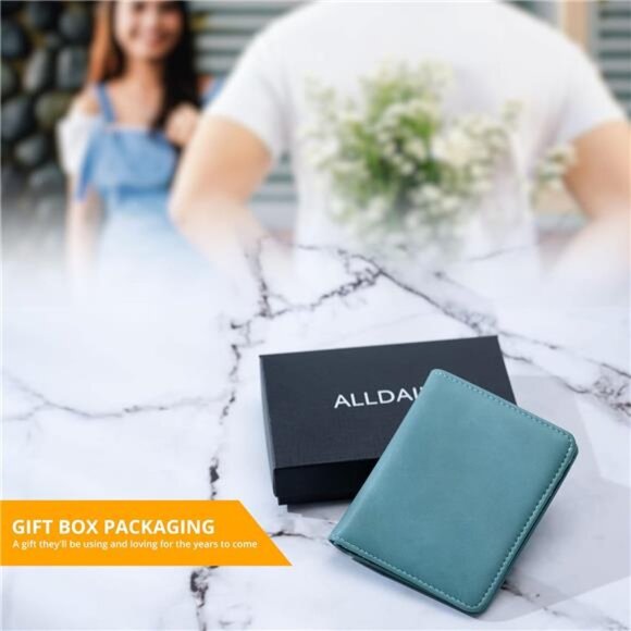 Small RFID Wallet Women Slim Compact Bifold Card Holder Mini Travel Purse - Picture 6 of 7